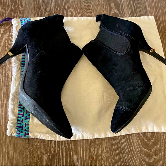Tory Burch Suede heeled Booties with original dust bag - like NEW - Picture 6 of 8